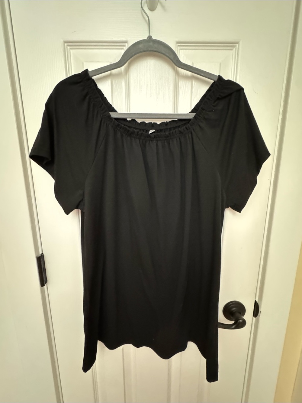 Black Off-Shoulder Women’s Top